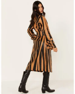 DANCASSAB Women's Diana Zebra Stripe Leather Coat 11 DANCASSAB Women's Diana Zebra Stripe Leather Coat -Ladies Western Cowboy 2000380608 280 P5