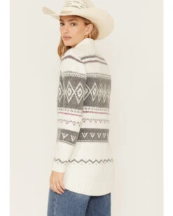 Cleo + Wolf Women's Fairisle Cardigan 8 Cleo + Wolf Women's Fairisle Cardigan -Ladies Western Cowboy 2000380776 103 P3