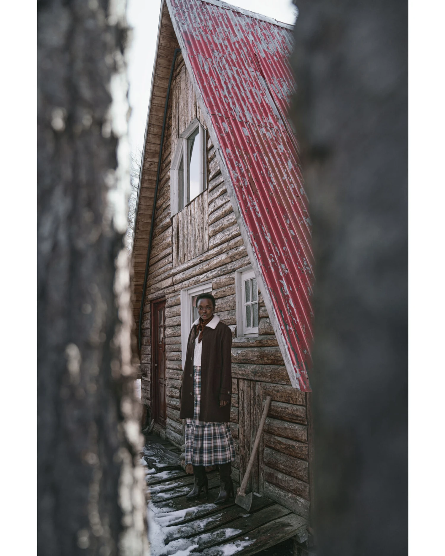 Cleo + Wolf Women's Plaid Print Button Front Midi Skirt 3 Cleo + Wolf Women's Plaid Print Button Front Midi Skirt