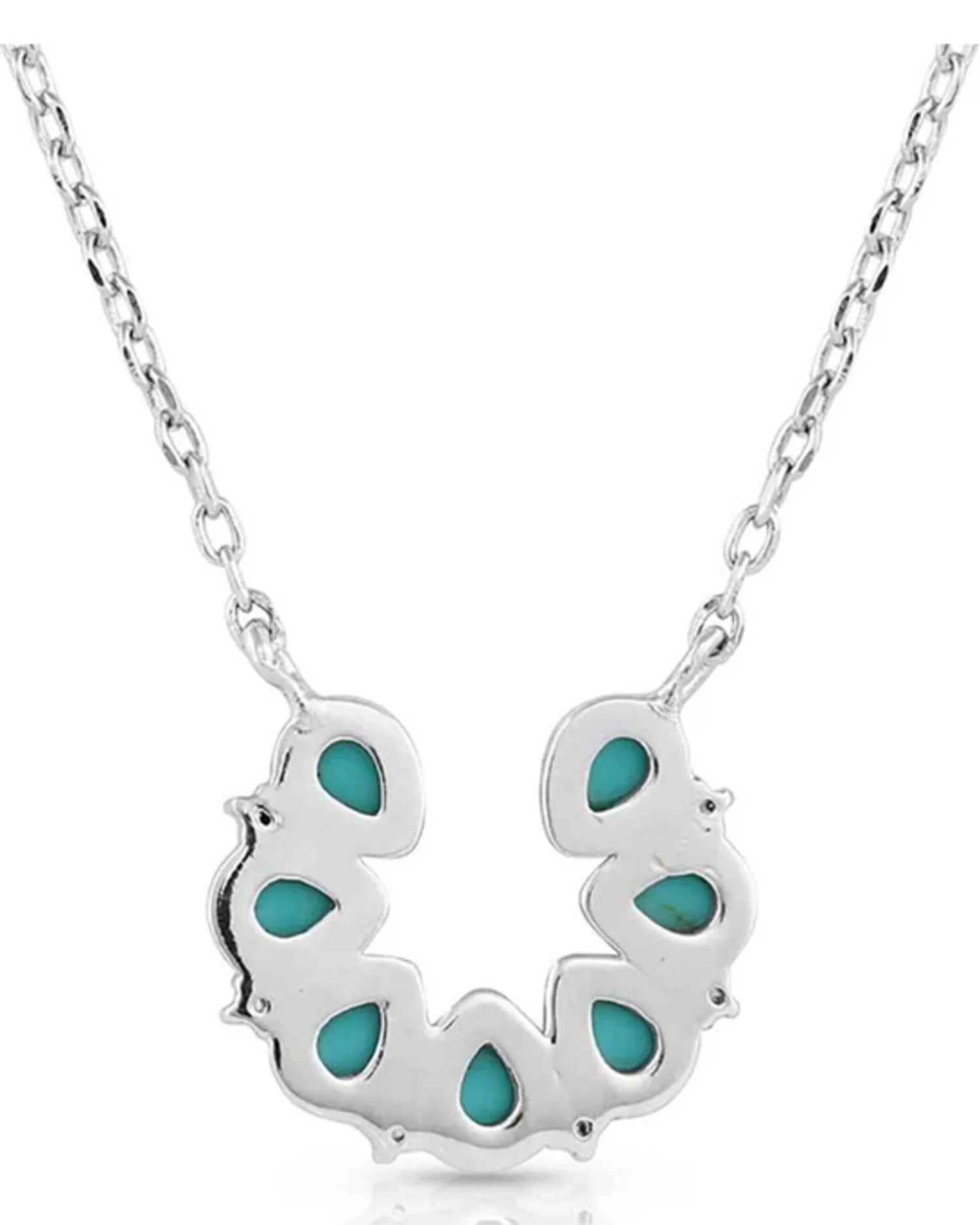 Montana Silversmiths Women's Lucky Seven Turquoise Necklace 4 Montana Silversmiths Women's Lucky Seven Turquoise Necklace - Image 2