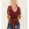 Free People Women's Amara Floral Print Long Sleeve Top 1 Free People Women's Amara Floral Print Long Sleeve Top -Ladies Western Cowboy 2000381814 646 P1