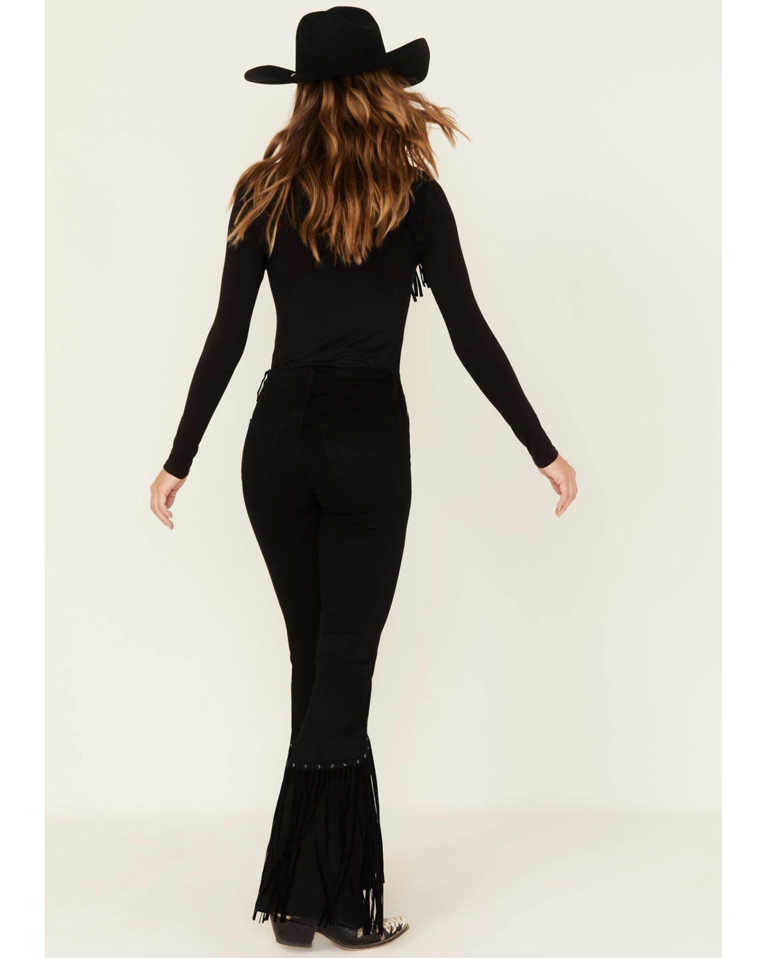 Idyllwind Women's Fringe & Embellished High Risin' Stretch Flare Jeans 5 Idyllwind Women's Fringe & Embellished High Risin' Stretch Flare Jeans - Image 3