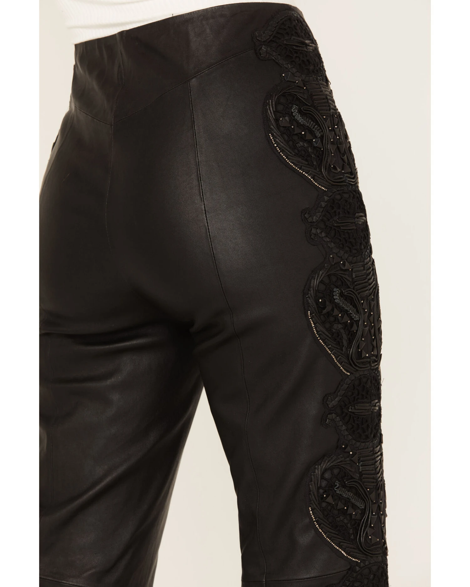 Wonderwest Women's Studded Leather Pant 6 Wonderwest Women's Studded Leather Pant - Image 4