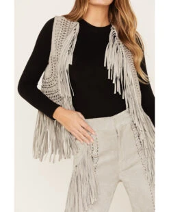 Wonderwest Women's Suede Fringe Vest 8 Wonderwest Women's Suede Fringe Vest -Ladies Western Cowboy 2000382474 020 P3