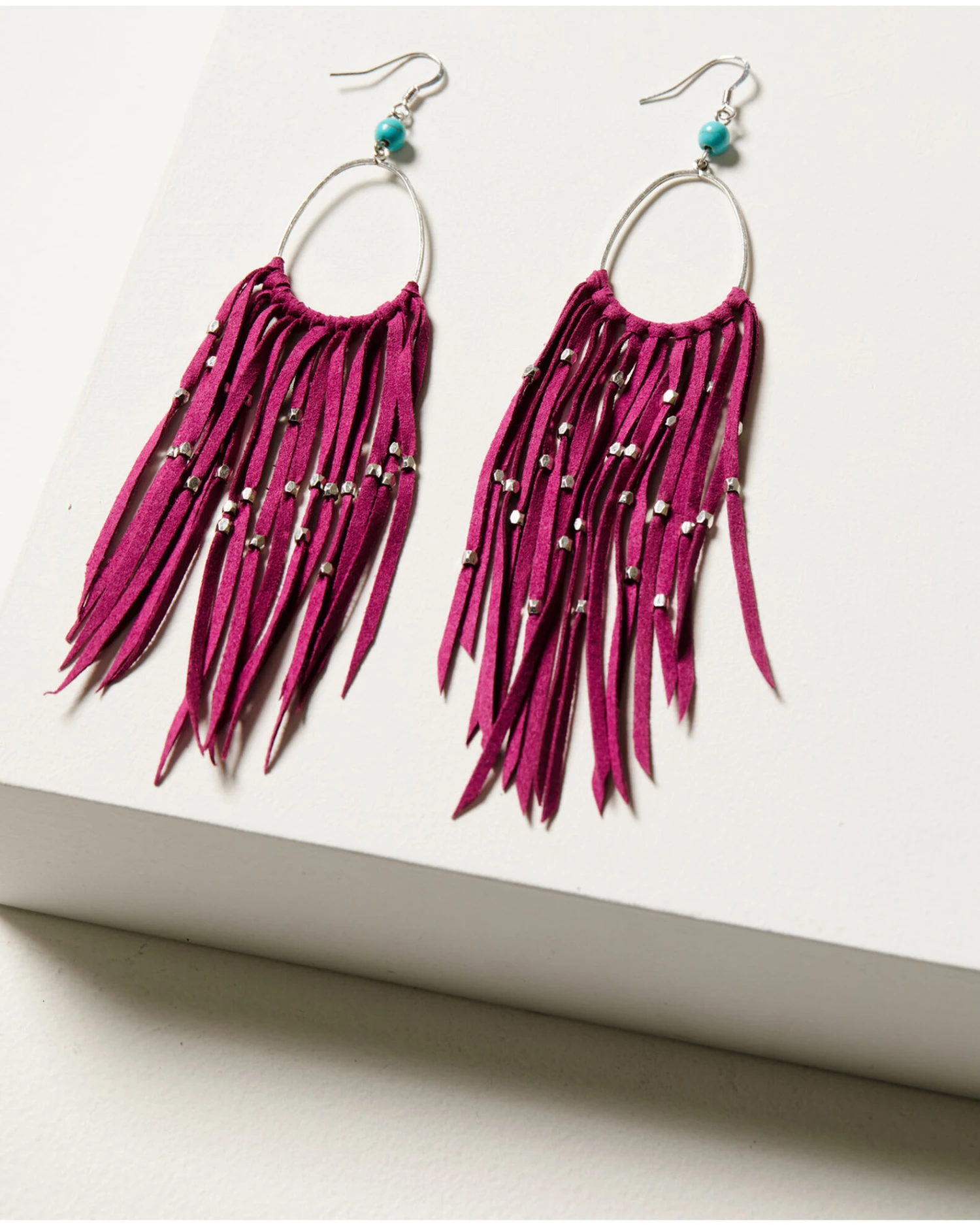 Idyllwind Women's Marcella Fuchsia Fringe Earrings 3 Idyllwind Women's Marcella Fuchsia Fringe Earrings