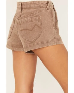 Cleo + Wolf Women's High Rise Stretch Shorts 9 Cleo + Wolf Women's High Rise Stretch Shorts -Ladies Western Cowboy 2000383232 251 P4
