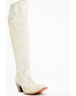 Corral Women's Glitter Overlay Tall Western Boots - Snip Toe