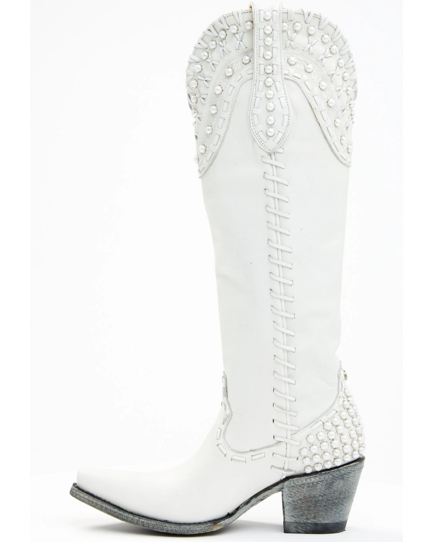 Boot Barn X Double D Women's Exclusive Bridal Pearl Western Bridal Boots - Snip Toe 5 Boot Barn X Double D Women's Exclusive Bridal Pearl Western Bridal Boots - Snip Toe - Image 3