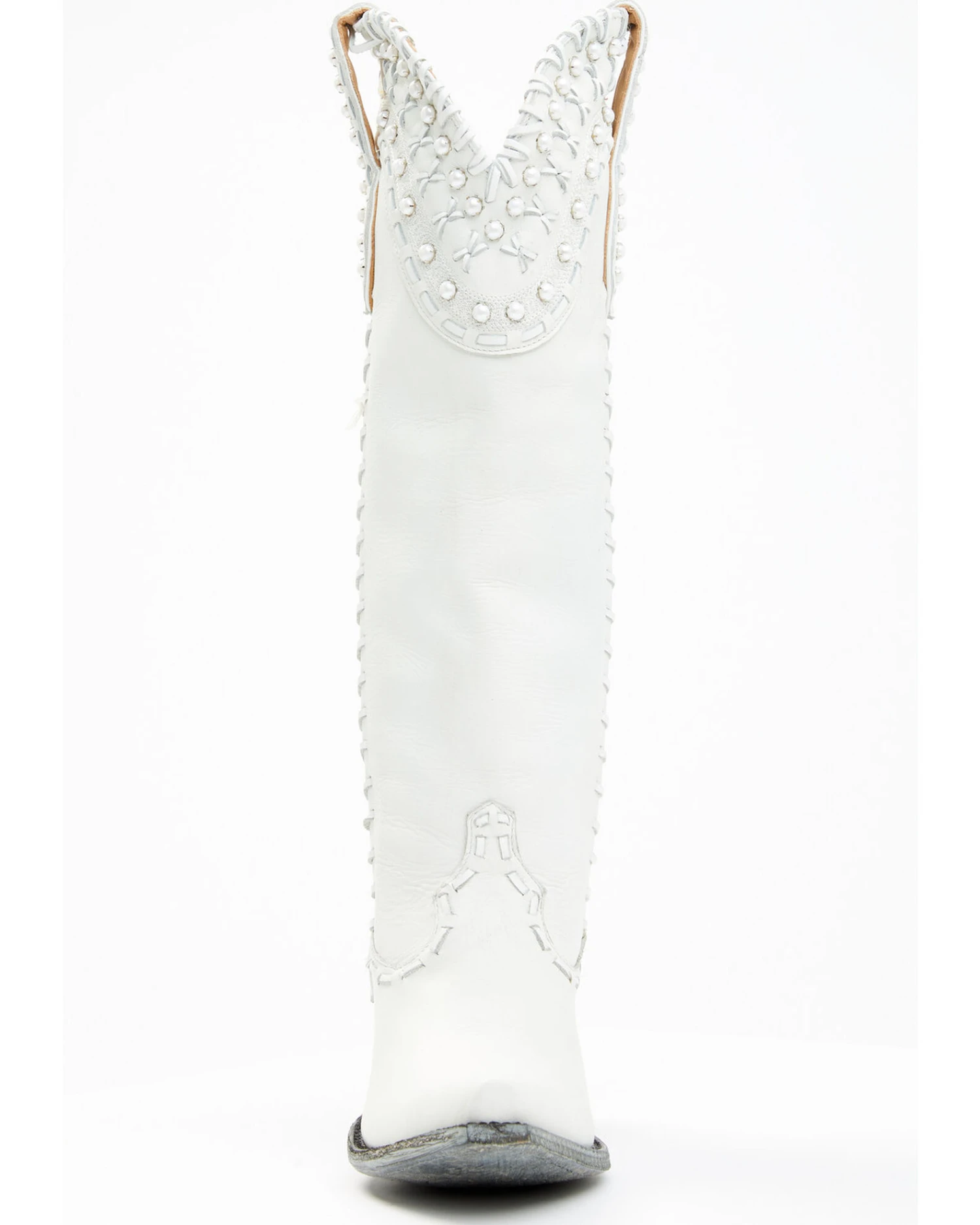 Boot Barn X Double D Women's Exclusive Bridal Pearl Western Bridal Boots - Snip Toe 6 Boot Barn X Double D Women's Exclusive Bridal Pearl Western Bridal Boots - Snip Toe - Image 4