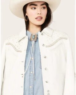 Boot Barn X Double D Women's Exclusive White Bridal Bolo Tie