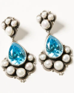 Boot Barn X Double D Women's Exclusive Gem Bridal Earrings -Ladies Western Cowboy 2000384453 040 P3