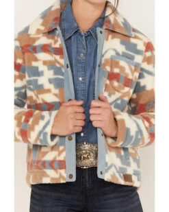 Pendleton Women's Angelica Printed Fleece Jacket -Ladies Western Cowboy 2000384820 101 P3