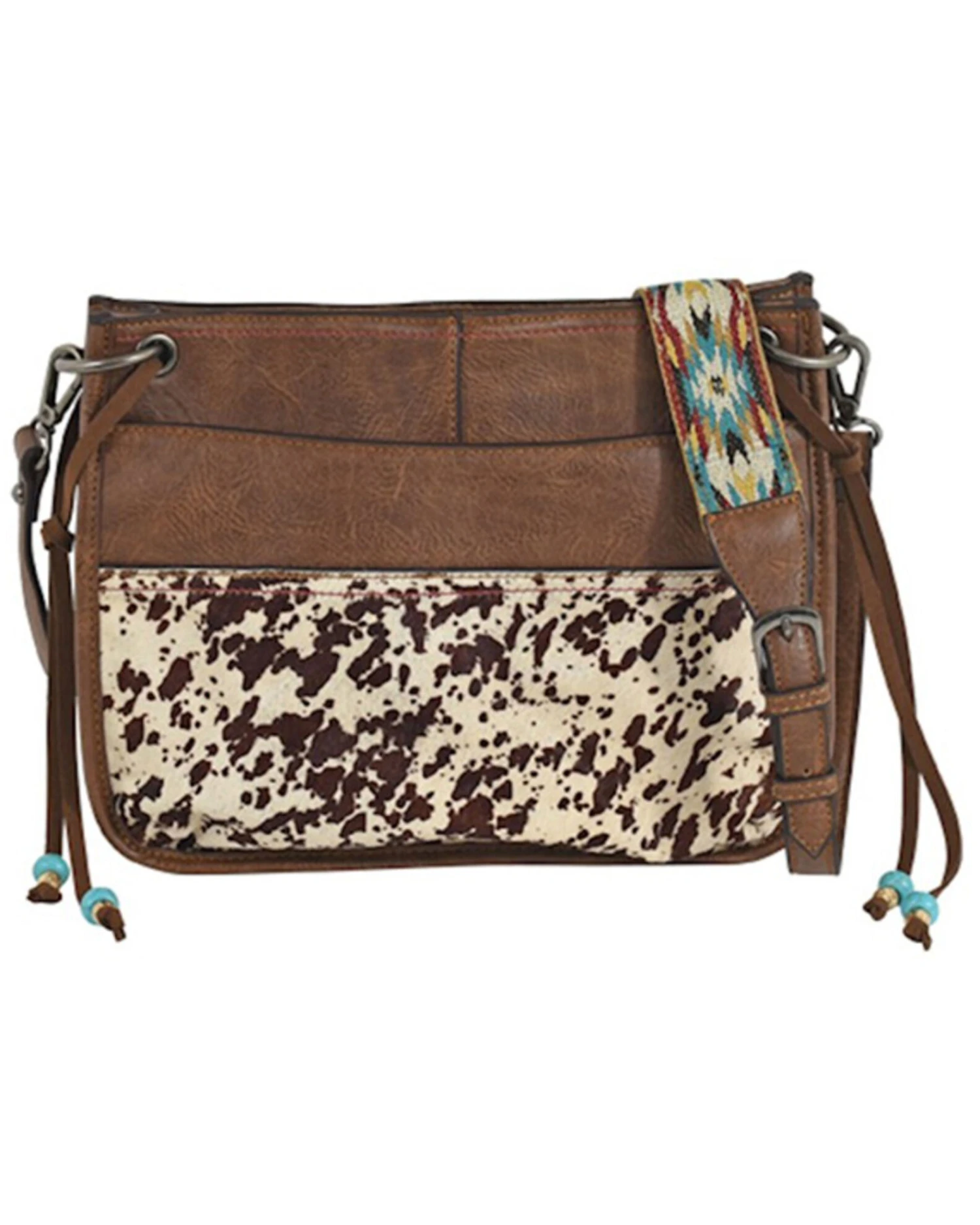 Justin Women's Painted Pony Hair-On-Hide Shoulder Bag 3 Justin Women's Painted Pony Hair-On-Hide Shoulder Bag