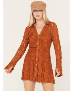 Free People Women's Shayla Lace Mini Dress