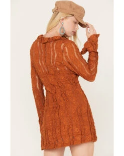 Free People Women's Shayla Lace Mini Dress 9 Free People Women's Shayla Lace Mini Dress -Ladies Western Cowboy 2000385492 800 P4
