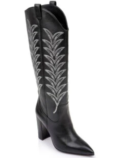 Daniel X Diamond Women's The Tall T Leather Western Boots - Pointed Toe