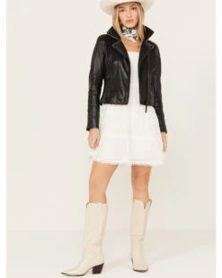 Mauritius Leather Women's Crissy Star And Fringe Detail Leather Jacket 9 Mauritius Leather Women's Crissy Star And Fringe Detail Leather Jacket -Ladies Western Cowboy 2000386192 001 P4