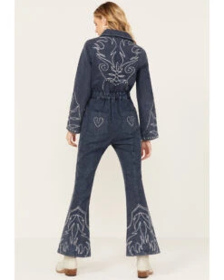 Understated Leather Women's Daredevil Denim Jumpsuit 9 Understated Leather Women's Daredevil Denim Jumpsuit -Ladies Western Cowboy 2000386318 402 P4