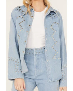 Understated Leather Women's Bluegrass Studded Denim Western Jacket 8 Understated Leather Women's Bluegrass Studded Denim Western Jacket -Ladies Western Cowboy 2000386323 400 P3