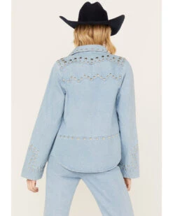 Understated Leather Women's Bluegrass Studded Denim Western Jacket 9 Understated Leather Women's Bluegrass Studded Denim Western Jacket -Ladies Western Cowboy 2000386323 400 P4