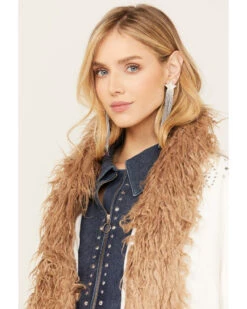 Understated Leather Women's Silver & Rhinestone Fringe Star Earrings