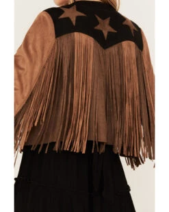 Vocal Women's Star Faux Fringe Jacket -Ladies Western Cowboy 2000386539 200 P4