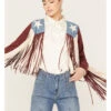 Vocal Women's Lainee Star Faux Fringe Jacket 1 Vocal Women's Lainee Star Faux Fringe Jacket -Ladies Western Cowboy 2000386540 410 P1