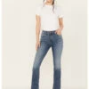 Cleo + Wolf Women's Juniper Medium Wash High Rise Slim Bootcut Jeans -Ladies Western Cowboy 2000386826 415 P1