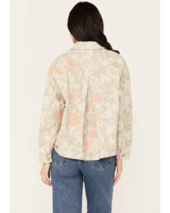 Free People Women's Floral Printed Denim Jacket 9 Free People Women's Floral Printed Denim Jacket -Ladies Western Cowboy 2000387533 103 P4