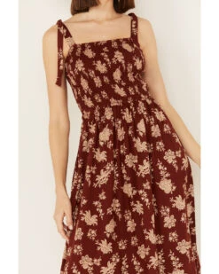 Cotton & Rye Women's Floral Print Sleeveless Midi Dress 8 Cotton & Rye Women's Floral Print Sleeveless Midi Dress -Ladies Western Cowboy 2000388423 220 P3
