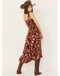 Cotton & Rye Women's Floral Print Sleeveless Midi Dress 9 Cotton & Rye Women's Floral Print Sleeveless Midi Dress -Ladies Western Cowboy 2000388423 220 P4