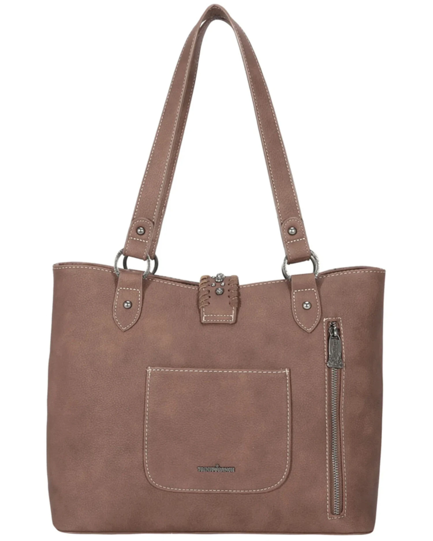 Montana West Women's Brown Trinity Ranch Hair-on Cowhide Collection Concealed Carry Tote 4 Montana West Women's Brown Trinity Ranch Hair-on Cowhide Collection Concealed Carry Tote - Image 2