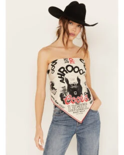 The Laundry Room Women's Coors Light Wolf Bandana Top