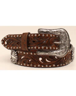 Ariat Women's Concho & Cutout Leather Belt