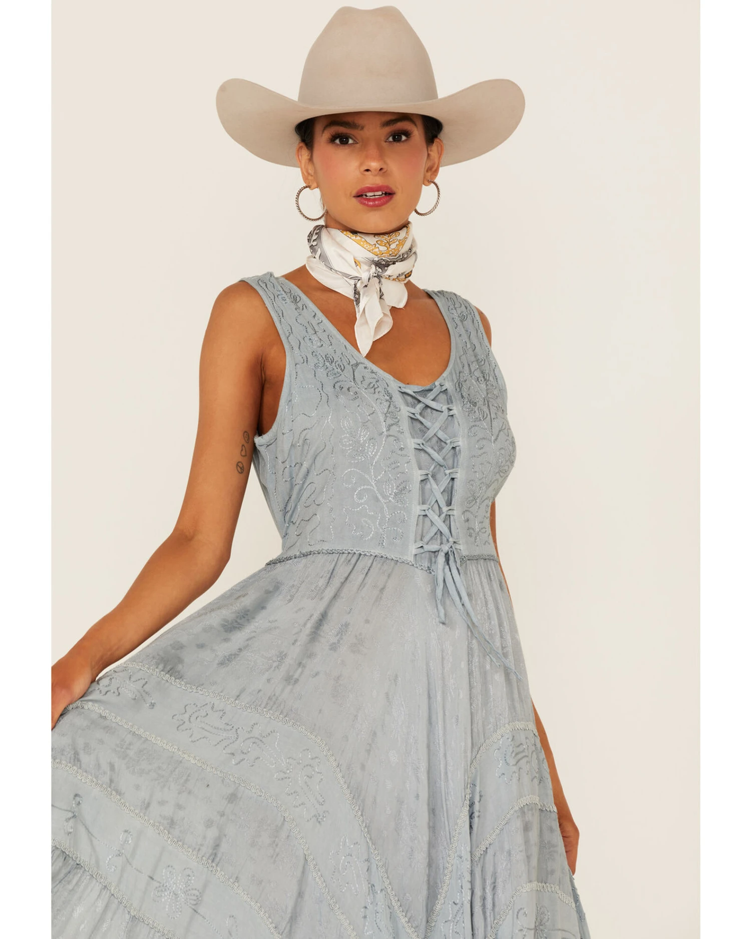 Scully Women's Lace-Up Jacquard Dress 4 Scully Women's Lace-Up Jacquard Dress - Image 2